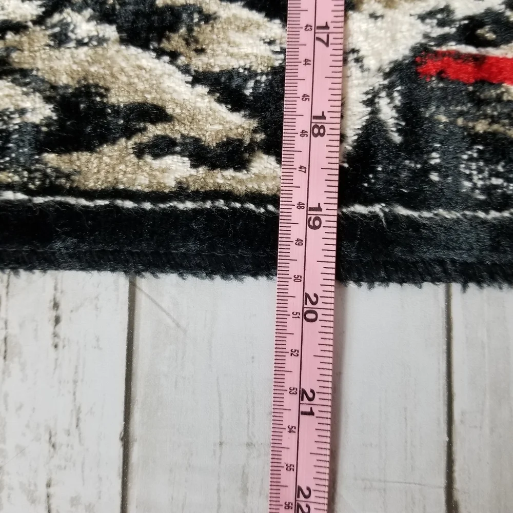 Vintage 70s Velvet Wall Hanging Carpet Rug Tapestry